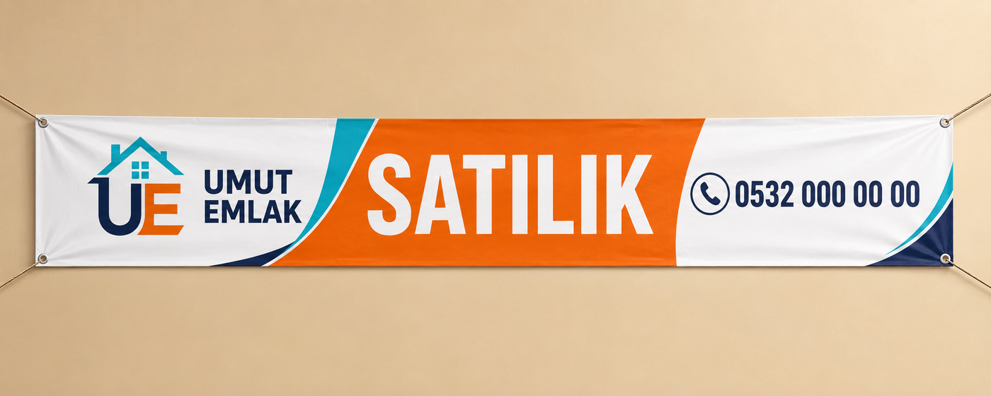 Branda Baskı 100x400 cm 400 Gr