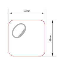 Baskılı Kare Magnet Şişe Açacağı 65 × 65 mm